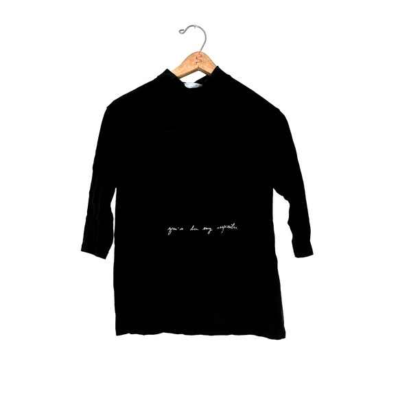 Zara tees long sleave black and gold medium - Picture 1 of 4